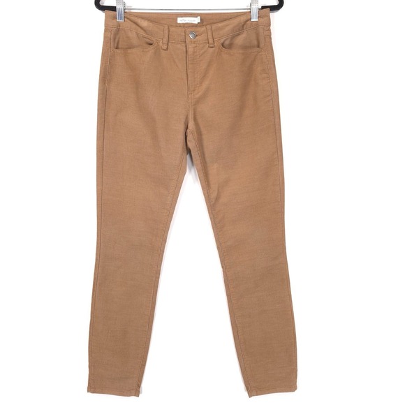 Peter Millar Golf Corduroy Brown Tan Pants Size 6‎ Cotton Blend Women's LF19B49